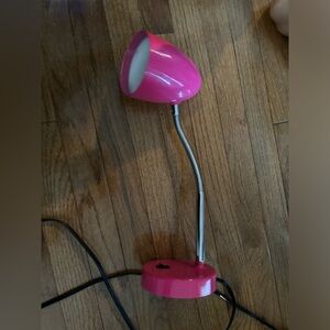 Pink desk lamp